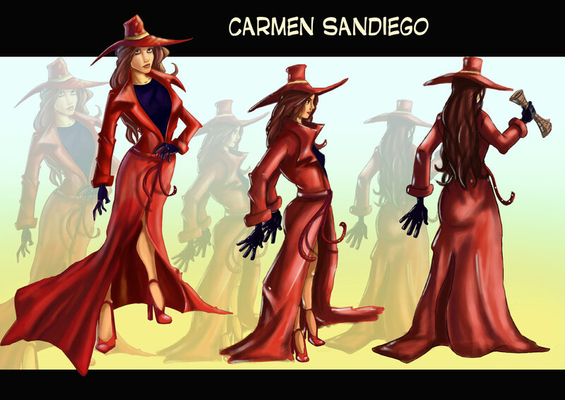 Carmen Sandiego character design