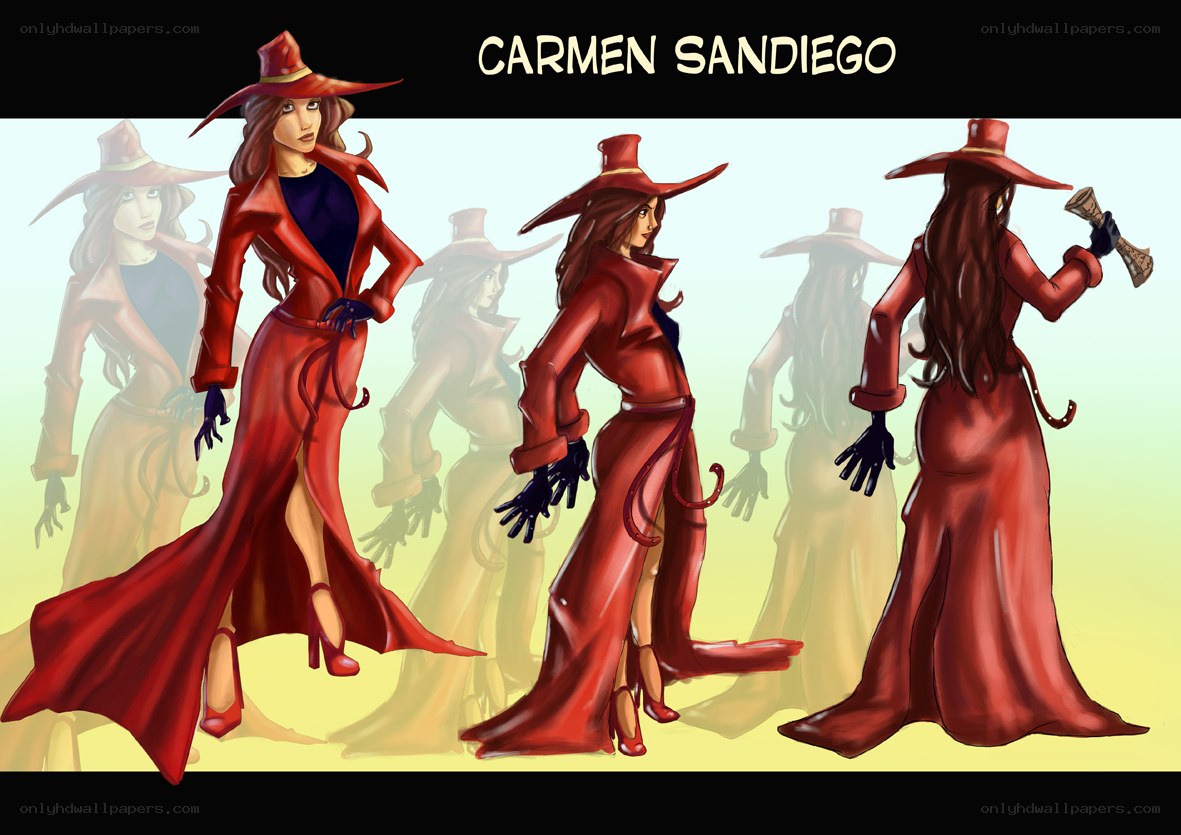 Carmen Sandiego character design