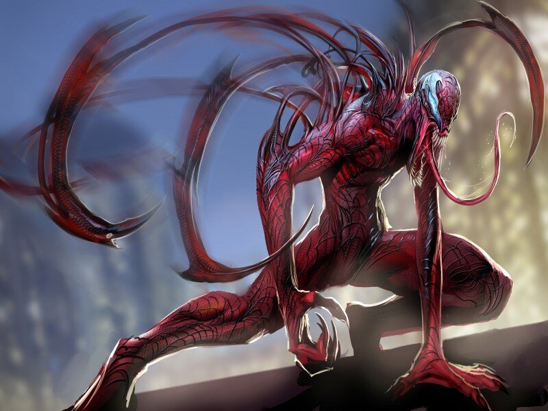 Carnage character in action