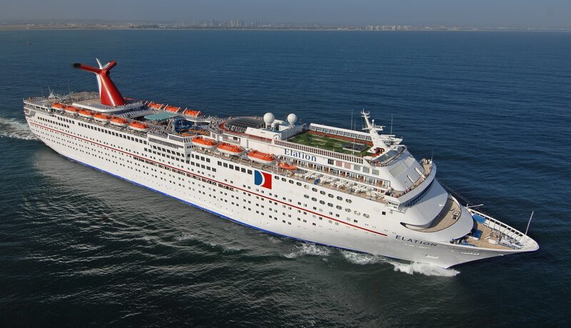 Carnival cruise ship at sea