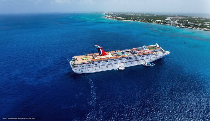 Carnival Cruise Ship — Blue, Serene