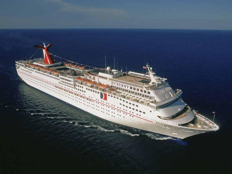 Carnival Cruise Ship — White, Serene