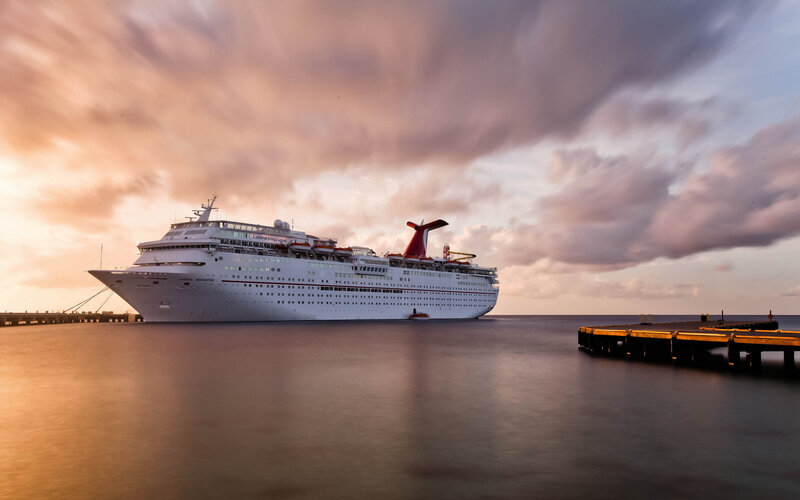 Carnival Cruise Ship — White