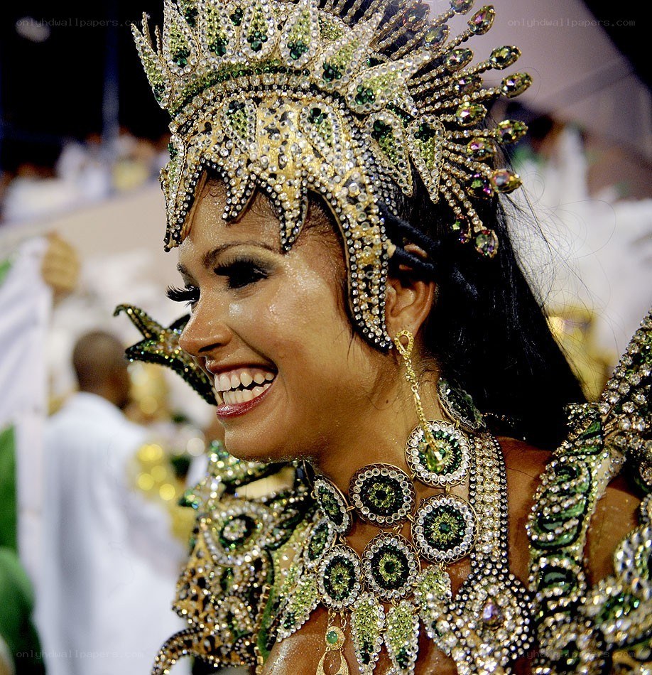 Carnival dancer in costume