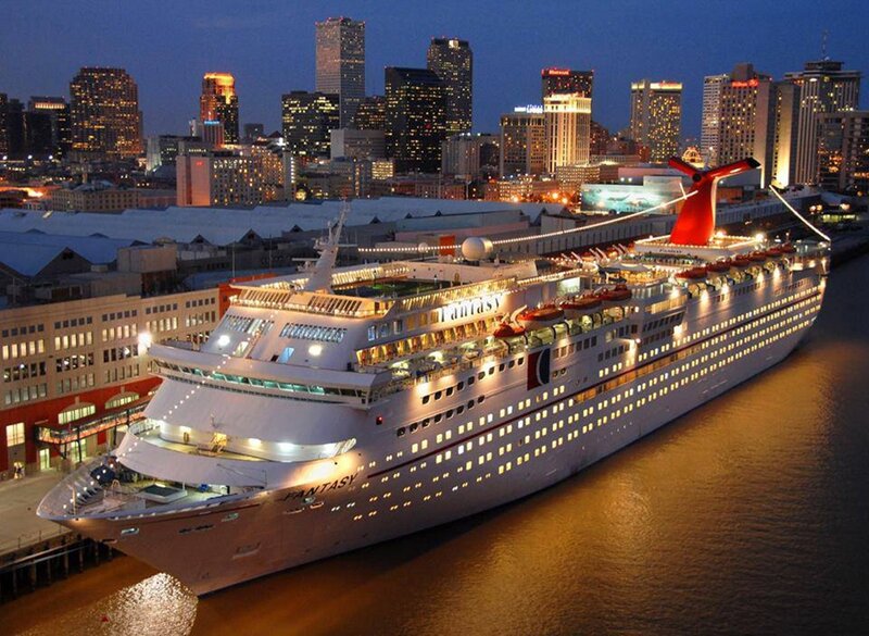 Carnival Fantasy Cruise Ship — White