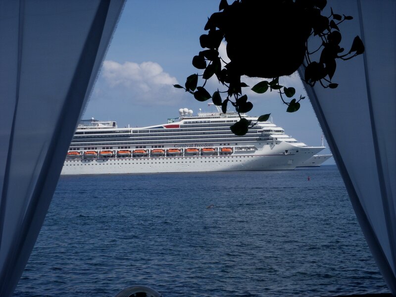 Carnival Freedom Cruise Ship — Blue, Serene