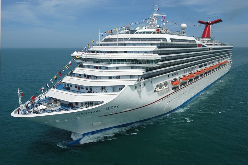 Carnival Glory cruise ship at sea