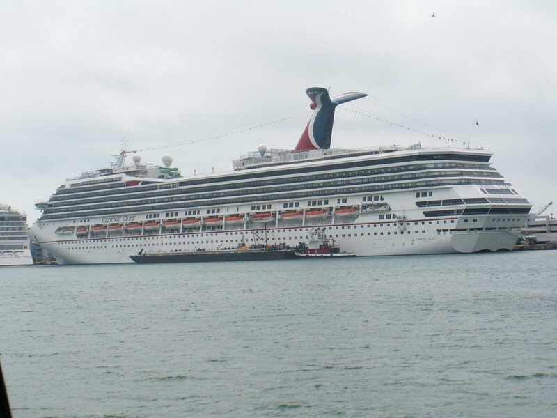 Carnival Glory Cruise Ship — White