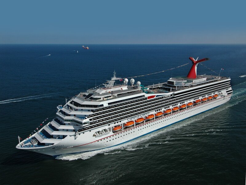 Carnival Liberty Cruise Ship — White, Serene