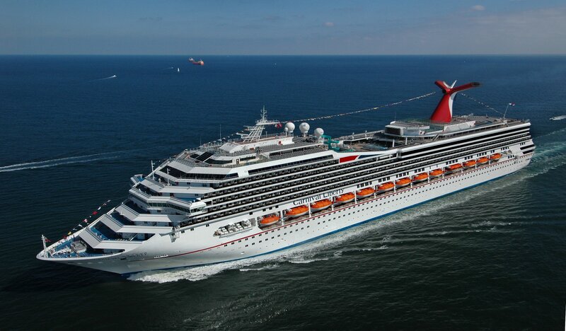 Carnival Liberty Cruise Ship — White