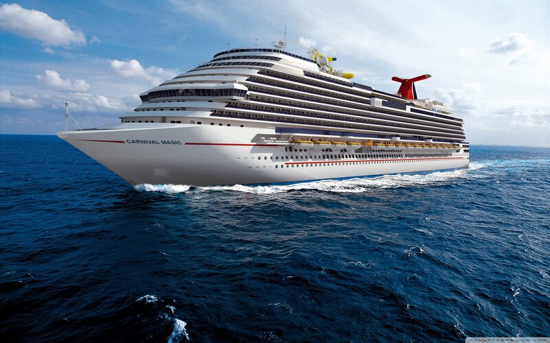 Carnival Magic Cruise Ship — Blue, Serene