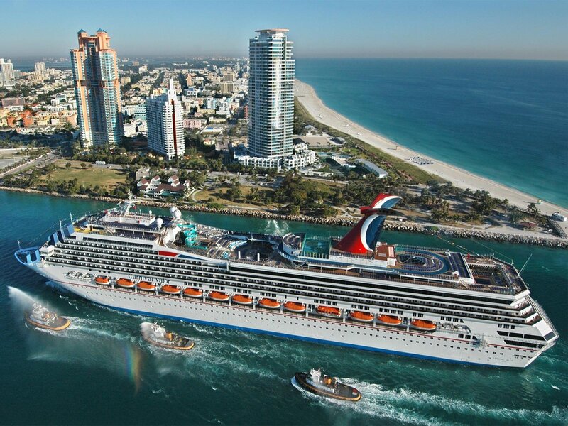 Carnival Valor Cruise Ship — Blue