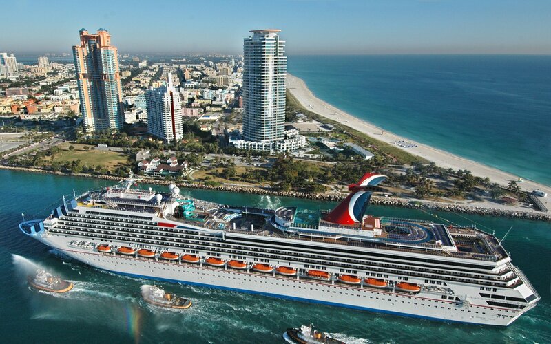 Carnival Valor cruise ship in Miami