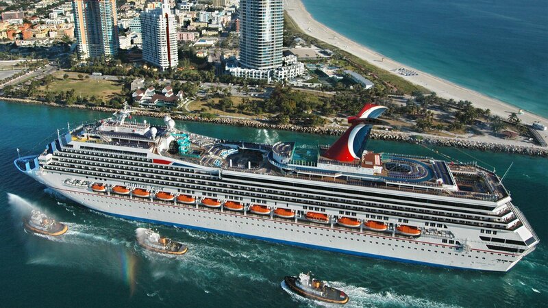 Carnival Valor Cruise Ship — White