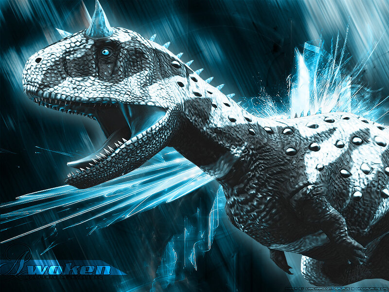Carnotaurus in a storm