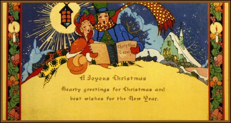Carolers in Winter