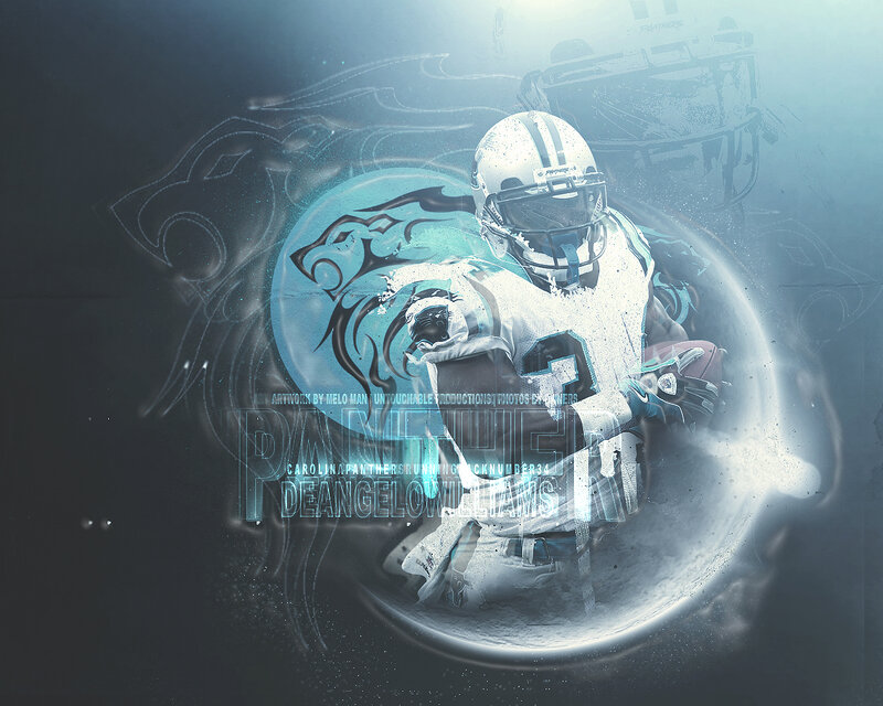 Carolina Panthers football artwork