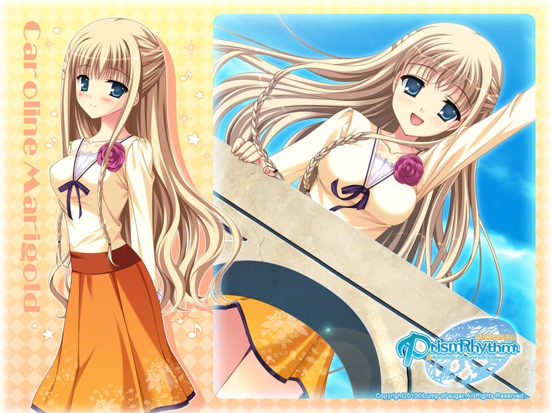 Caroline Mari gold character art