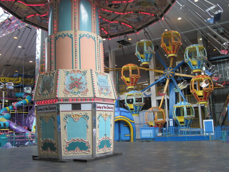 Carousel and Ride in Mall