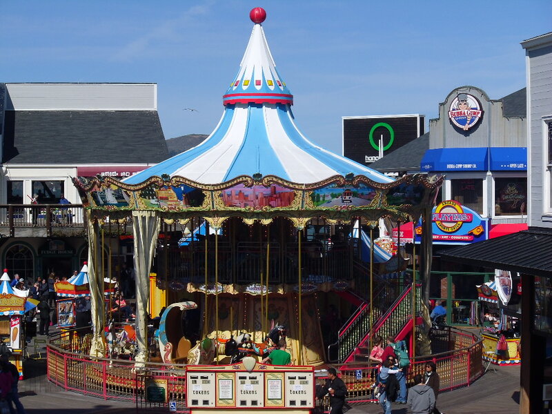 Carousel at Amusement Park