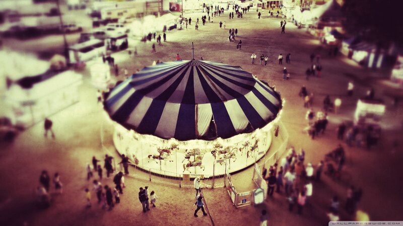 Carousel at Fair — Black