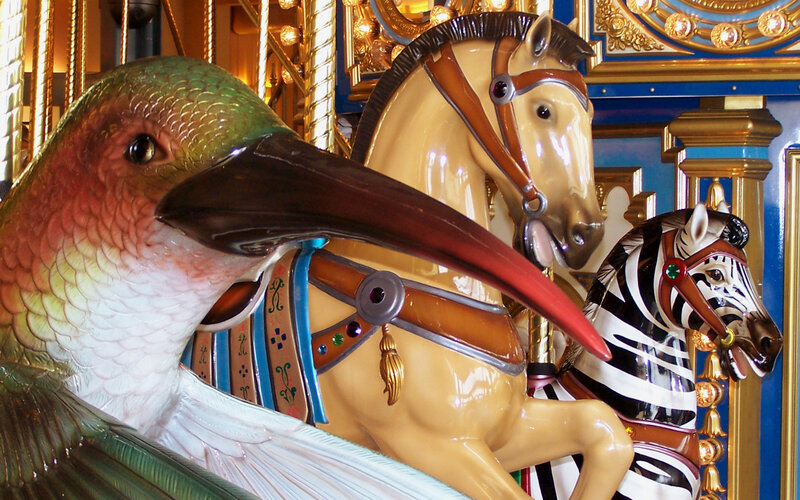 Carousel Bird and Horses