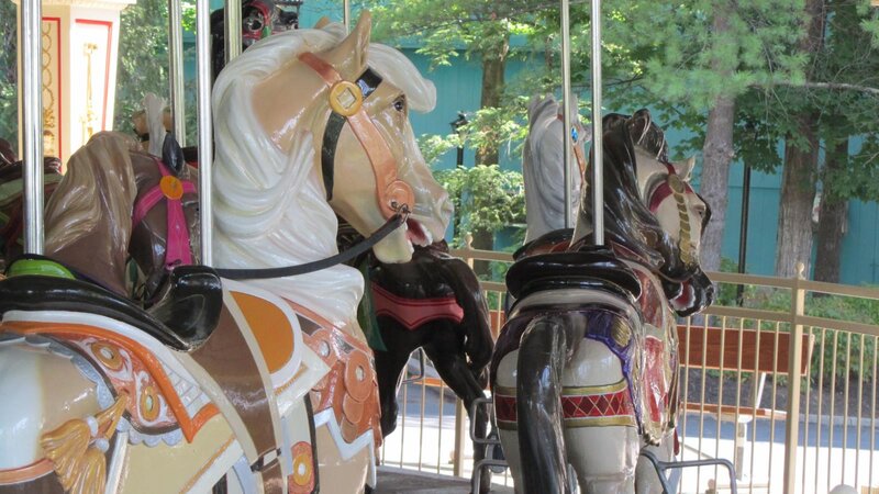 Carousel Horses — White