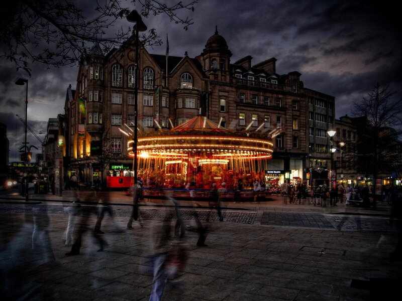 Carousel in City Square