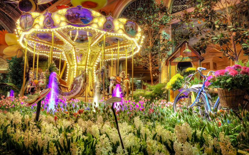 Carousel in Flower Garden