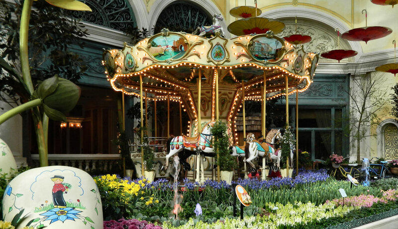 Carousel in Garden Display