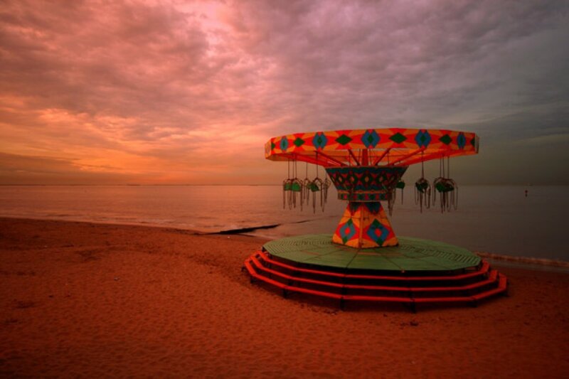 Carousel on Beach