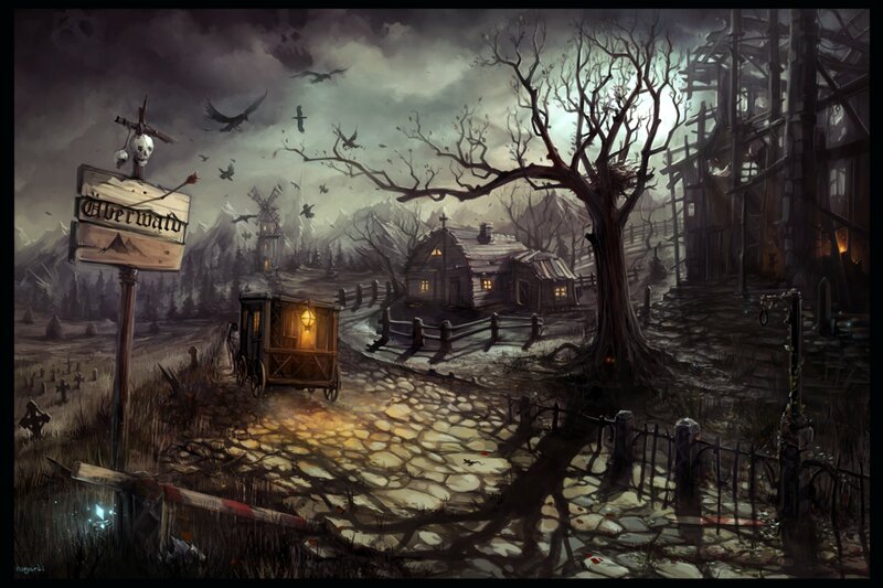 Carriage in Haunted Village