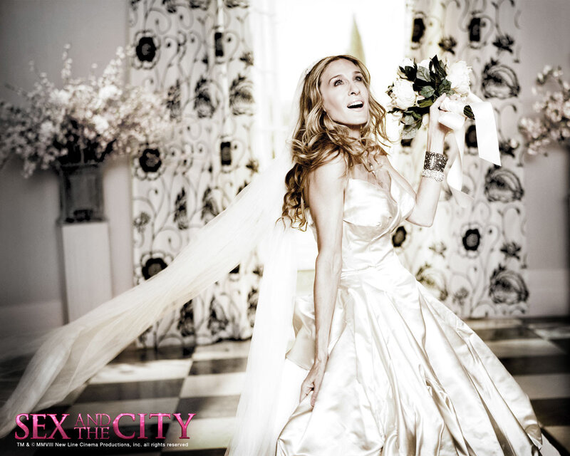 Carrie Bradshaw in wedding dress