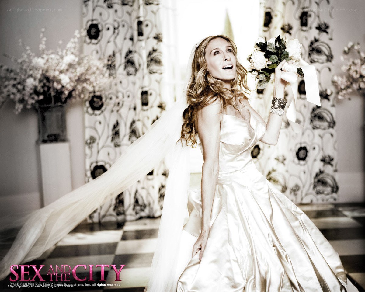 Carrie Bradshaw in wedding dress
