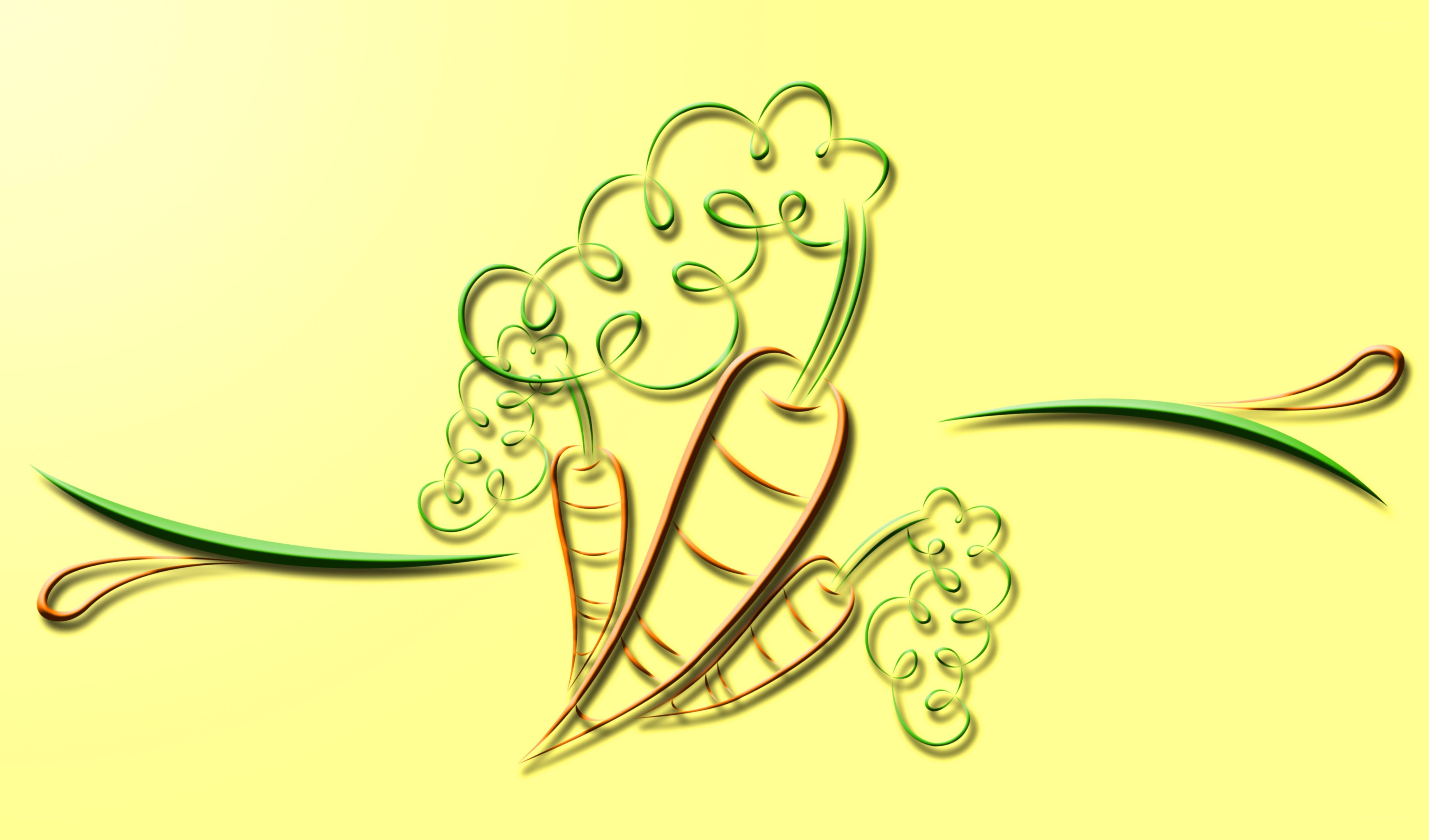 carrot and grape illustration