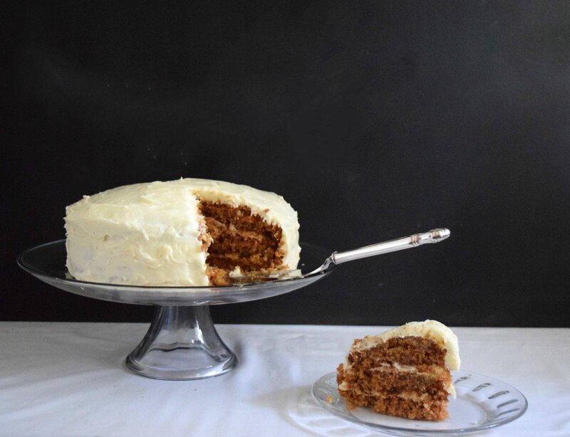 Carrot Cake on Stand