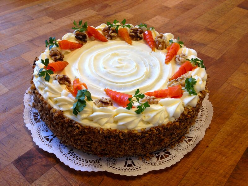 Carrot Cake on Table