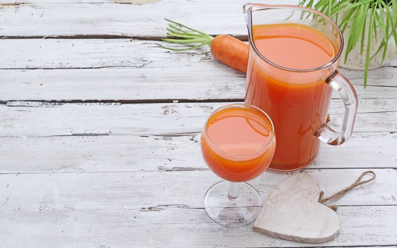 Carrot Juice in Glass