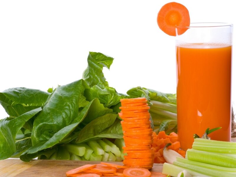 Carrot Juice with Vegetables — Orange, Fresh