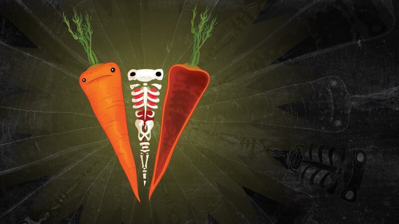 Carrot Skeleton Art