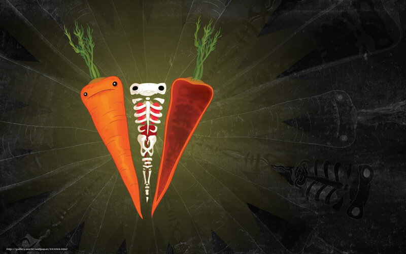 Carrot Skeleton Art
