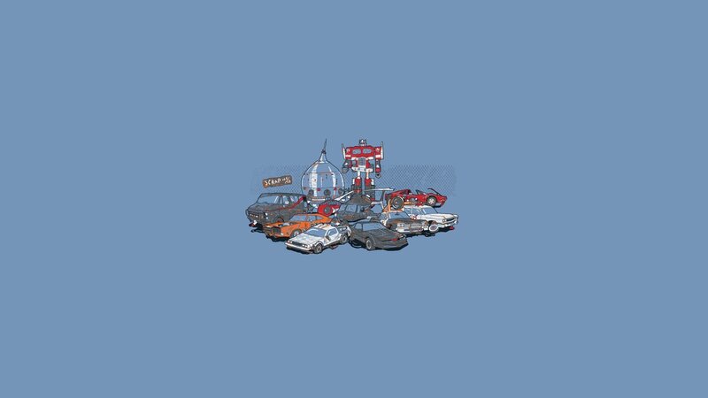 Cars and Robots in Scrapyard