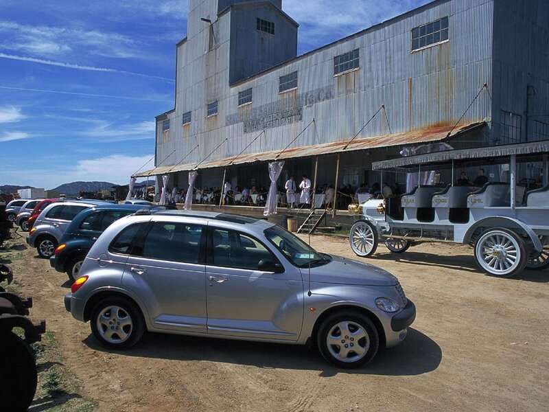 Cars at a vintage event