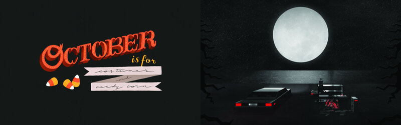 Cars at Night under Moon