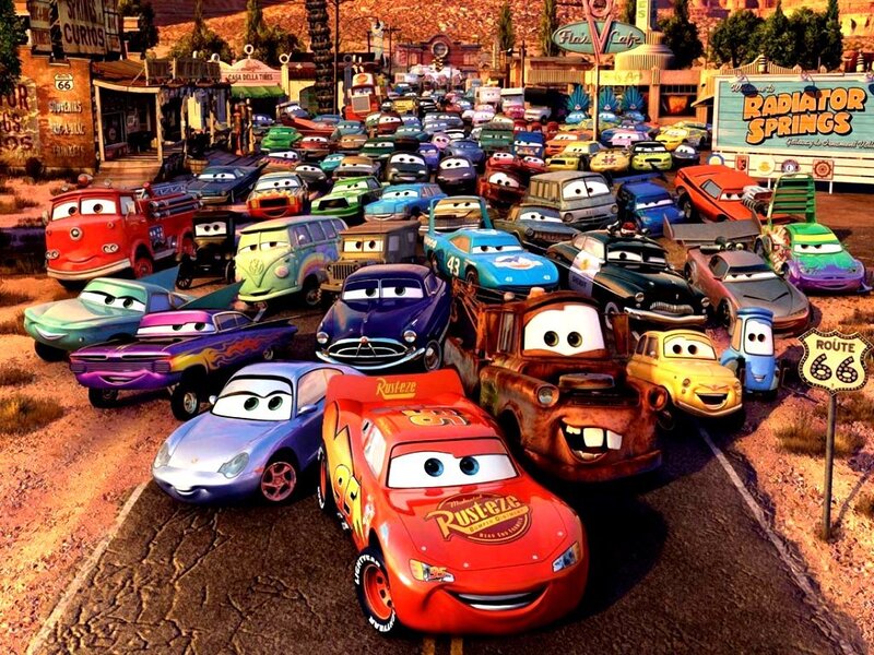 Cars characters in Radiator Springs