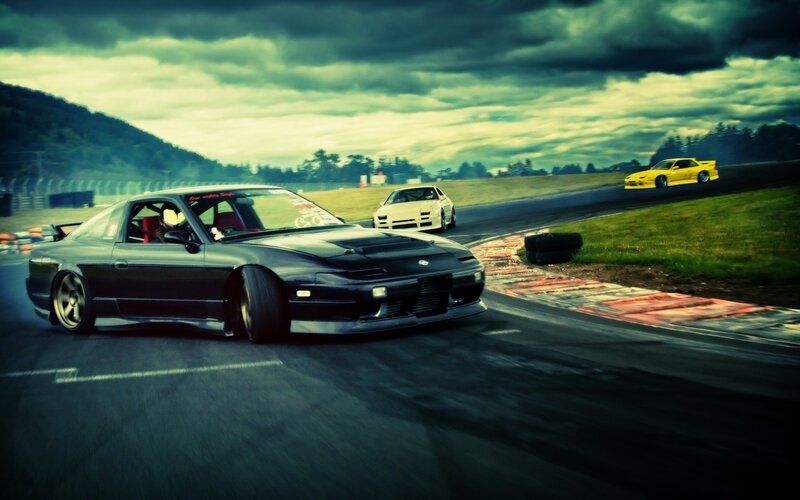 Cars Drifting on Track