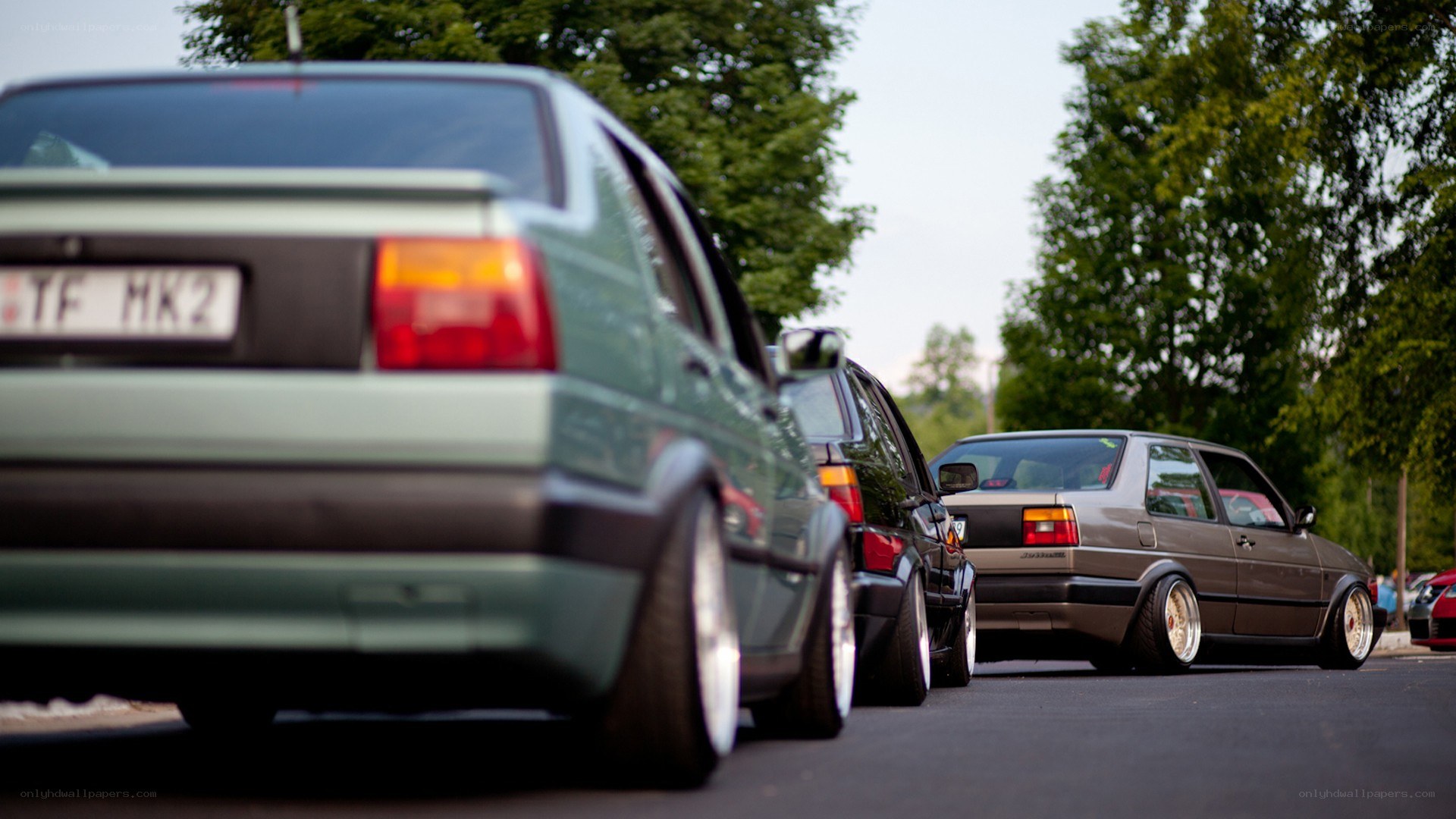 cars in a line