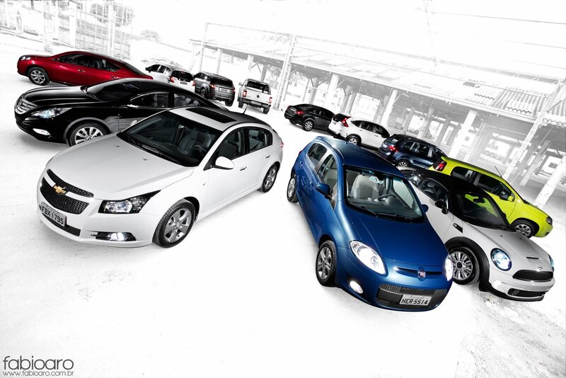 Cars in a parking lot