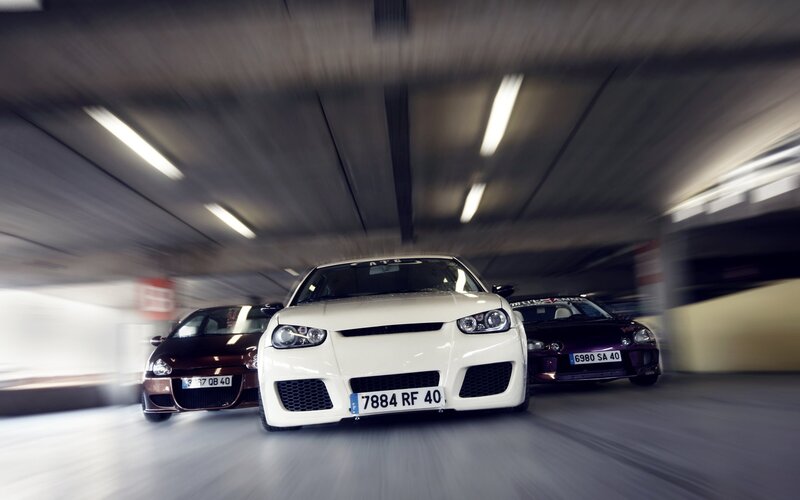 Cars in a tunnel