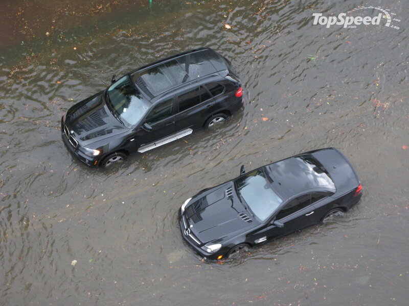 Cars in Floodwaters